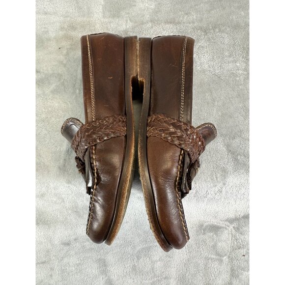 Cole Haan womens shoes 8.5M Country Brown Leather Tassel Loafers - Picture 16 of 16